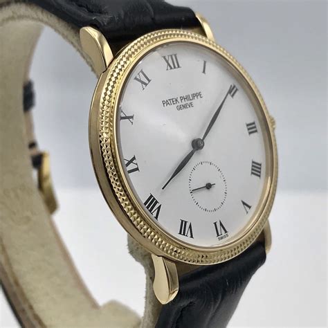 133-71719estate patek philippe gold watch18k yellow gold|Patek Philippe Calatrava Yellow Gold 3919 .